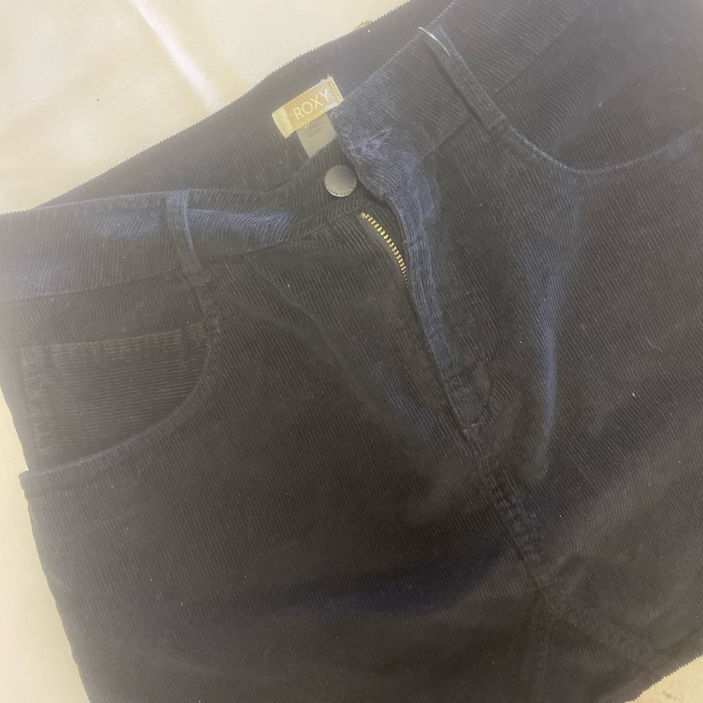 Black corduroy skirt